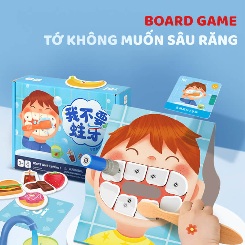 Board Game Tớ không muốn sâu răng chính hãng TOI